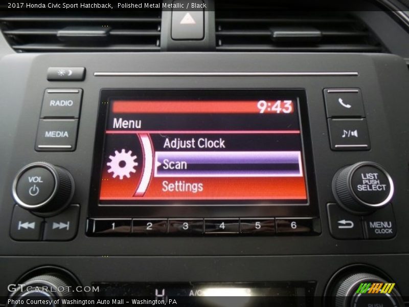 Polished Metal Metallic / Black 2017 Honda Civic Sport Hatchback