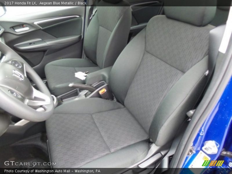 Aegean Blue Metallic / Black 2017 Honda Fit LX