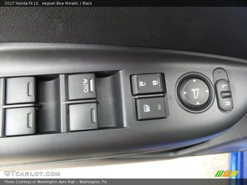 Aegean Blue Metallic / Black 2017 Honda Fit LX
