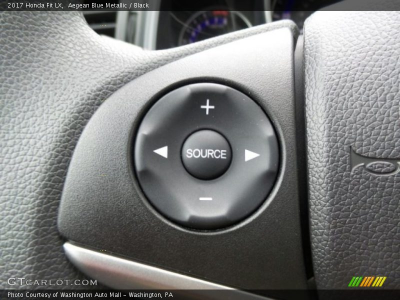 Aegean Blue Metallic / Black 2017 Honda Fit LX