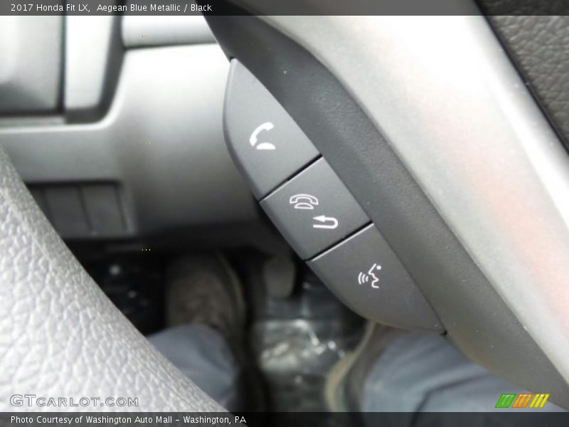 Aegean Blue Metallic / Black 2017 Honda Fit LX