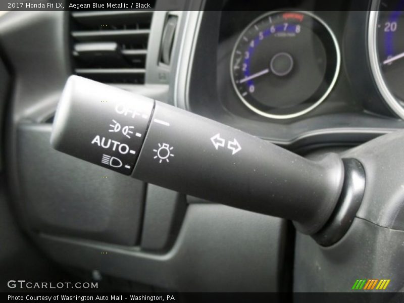 Aegean Blue Metallic / Black 2017 Honda Fit LX