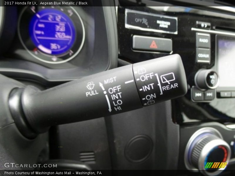 Aegean Blue Metallic / Black 2017 Honda Fit LX