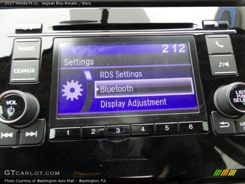 Aegean Blue Metallic / Black 2017 Honda Fit LX