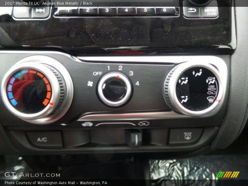Aegean Blue Metallic / Black 2017 Honda Fit LX