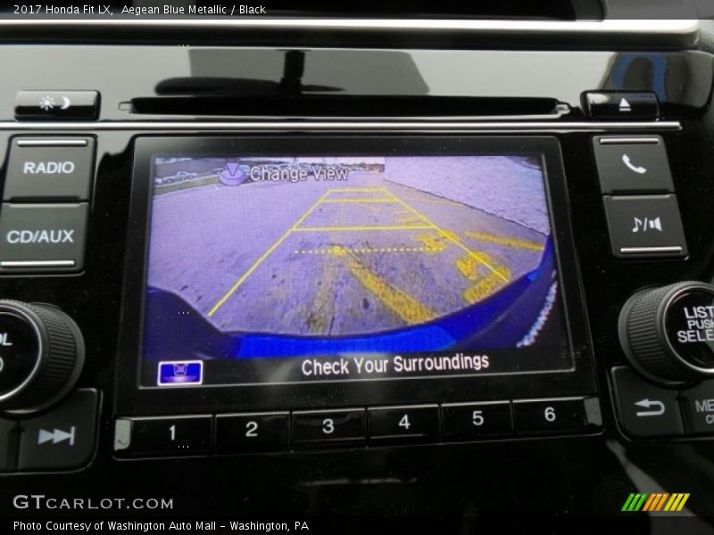 Aegean Blue Metallic / Black 2017 Honda Fit LX