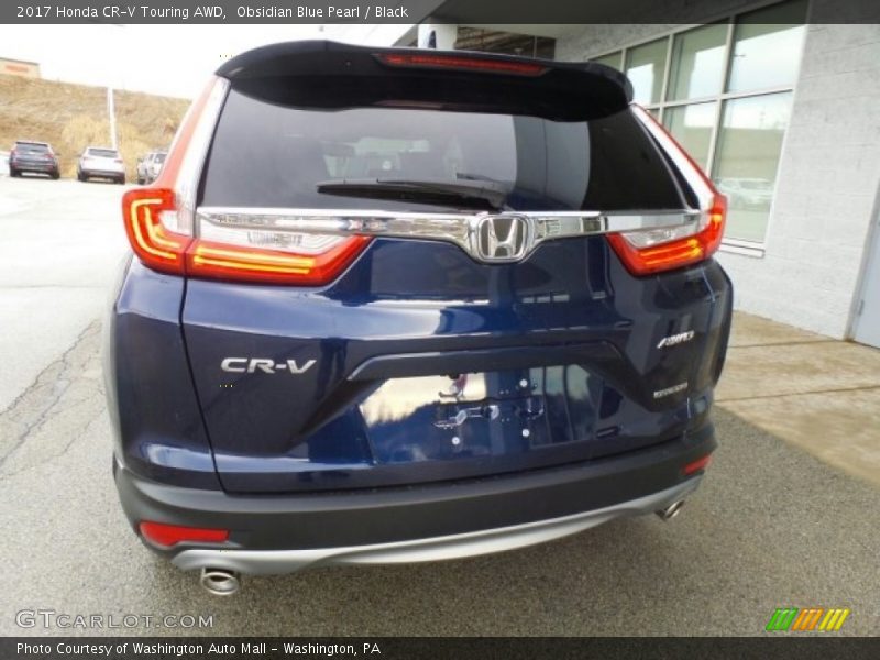 Obsidian Blue Pearl / Black 2017 Honda CR-V Touring AWD