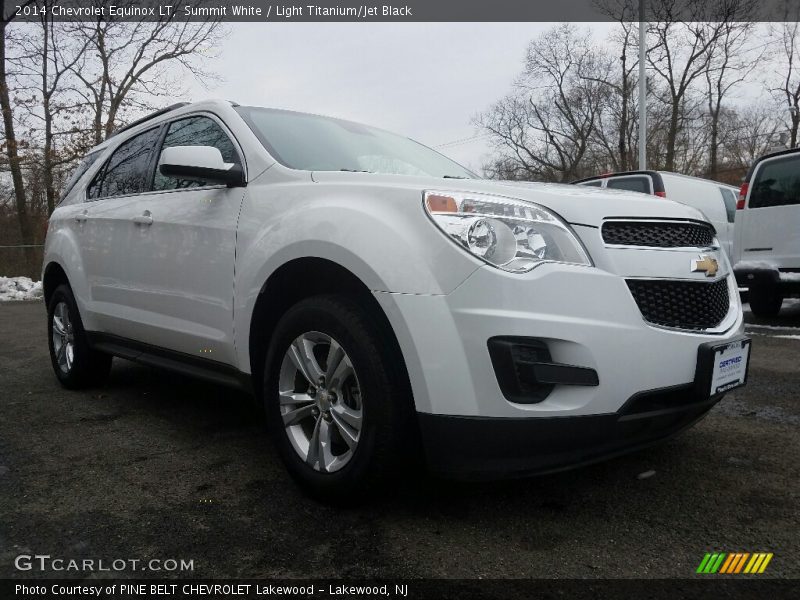 Summit White / Light Titanium/Jet Black 2014 Chevrolet Equinox LT