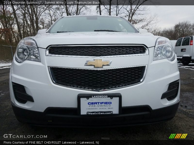 Summit White / Light Titanium/Jet Black 2014 Chevrolet Equinox LT