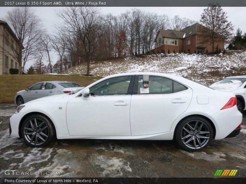 Ultra White / Rioja Red 2017 Lexus IS 350 F Sport AWD