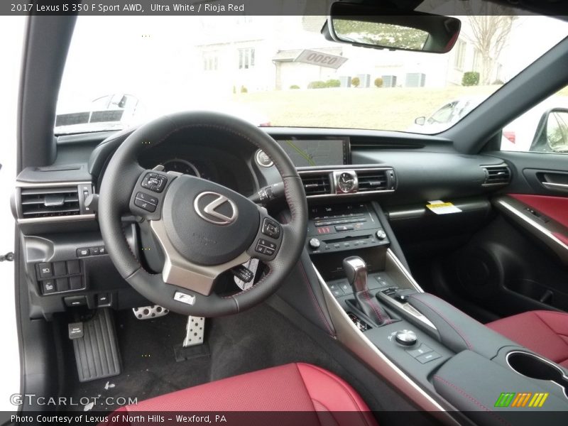  2017 IS 350 F Sport AWD Rioja Red Interior