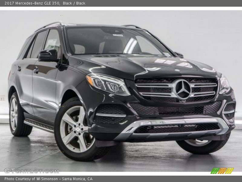 Black / Black 2017 Mercedes-Benz GLE 350