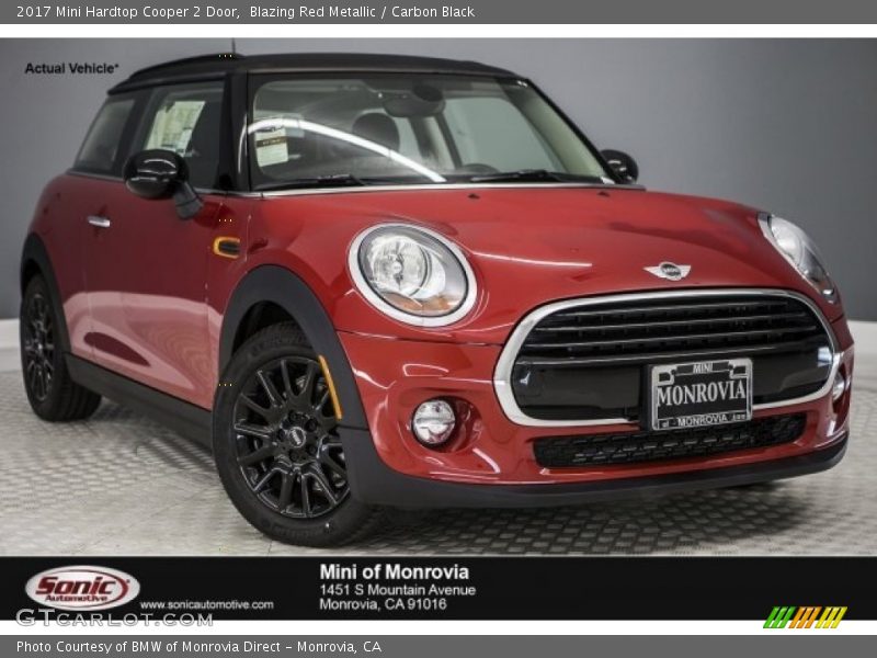 Blazing Red Metallic / Carbon Black 2017 Mini Hardtop Cooper 2 Door