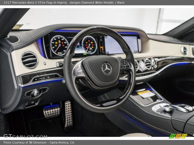 designo Diamond White Metallic / Black 2017 Mercedes-Benz S 550e Plug-In Hybrid