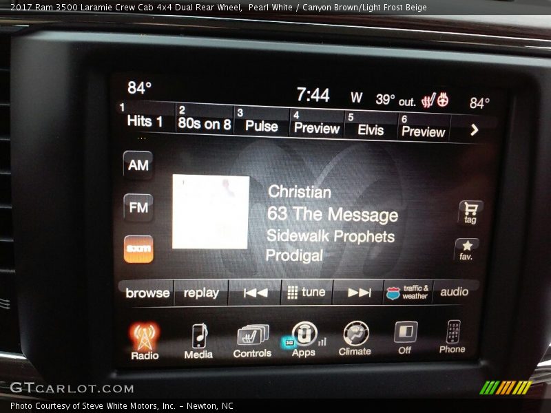 Audio System of 2017 3500 Laramie Crew Cab 4x4 Dual Rear Wheel