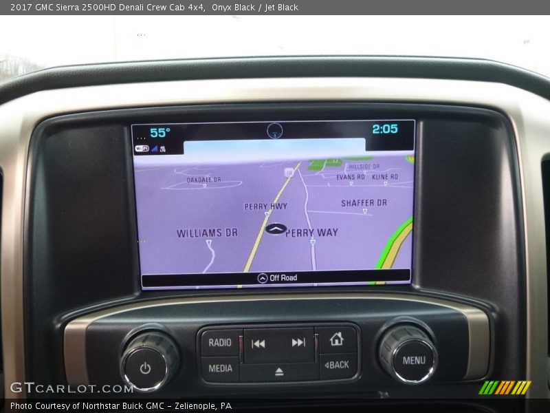 Navigation of 2017 Sierra 2500HD Denali Crew Cab 4x4