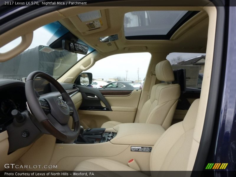 Front Seat of 2017 LX 570