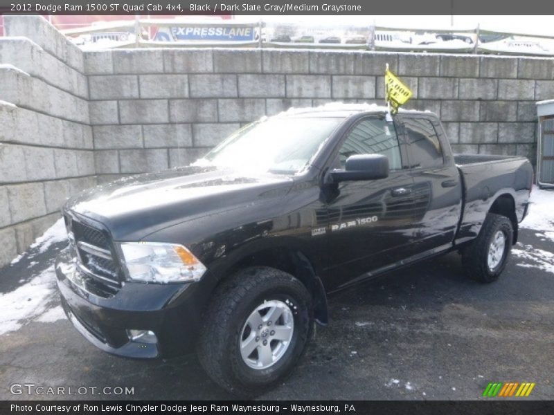 Black / Dark Slate Gray/Medium Graystone 2012 Dodge Ram 1500 ST Quad Cab 4x4