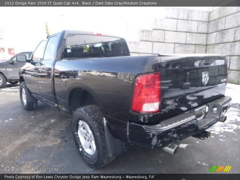 Black / Dark Slate Gray/Medium Graystone 2012 Dodge Ram 1500 ST Quad Cab 4x4