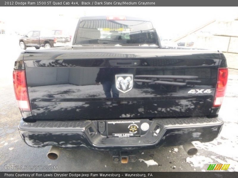 Black / Dark Slate Gray/Medium Graystone 2012 Dodge Ram 1500 ST Quad Cab 4x4