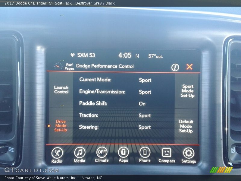 Controls of 2017 Challenger R/T Scat Pack