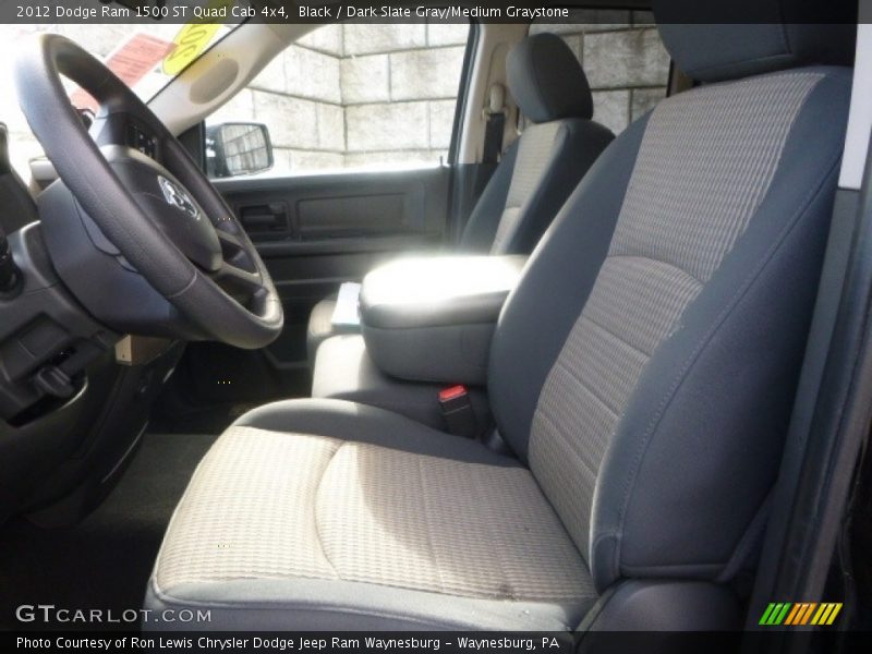 Black / Dark Slate Gray/Medium Graystone 2012 Dodge Ram 1500 ST Quad Cab 4x4