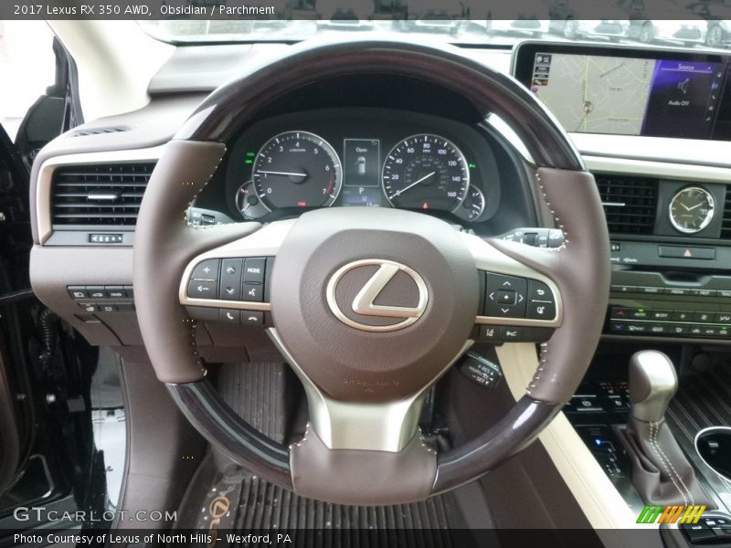 Obsidian / Parchment 2017 Lexus RX 350 AWD