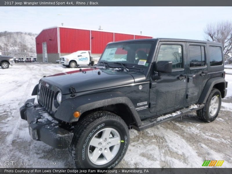 Rhino / Black 2017 Jeep Wrangler Unlimited Sport 4x4