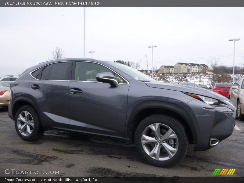 Nebula Gray Pearl / Black 2017 Lexus NX 200t AWD