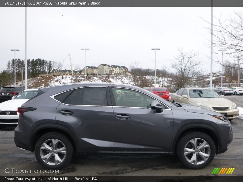 Nebula Gray Pearl / Black 2017 Lexus NX 200t AWD