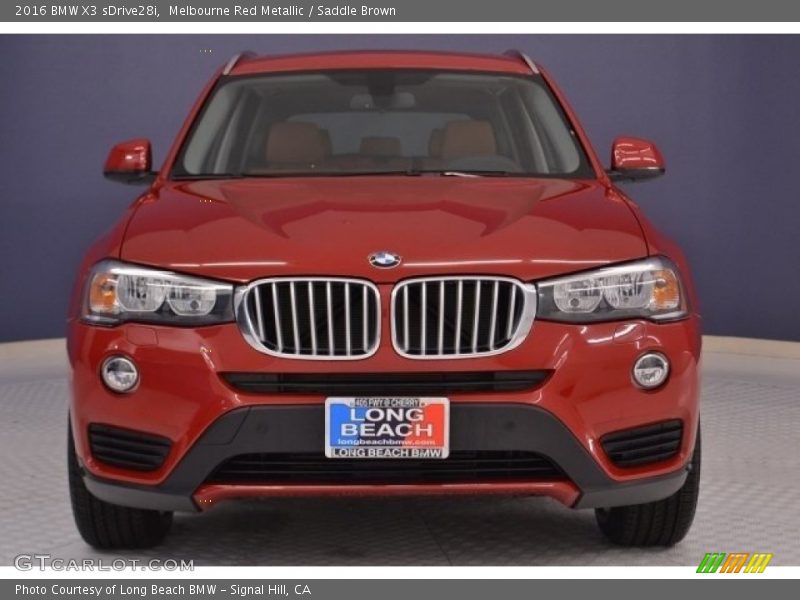 Melbourne Red Metallic / Saddle Brown 2016 BMW X3 sDrive28i