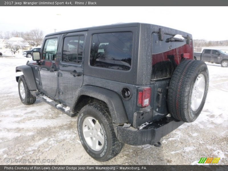 Rhino / Black 2017 Jeep Wrangler Unlimited Sport 4x4
