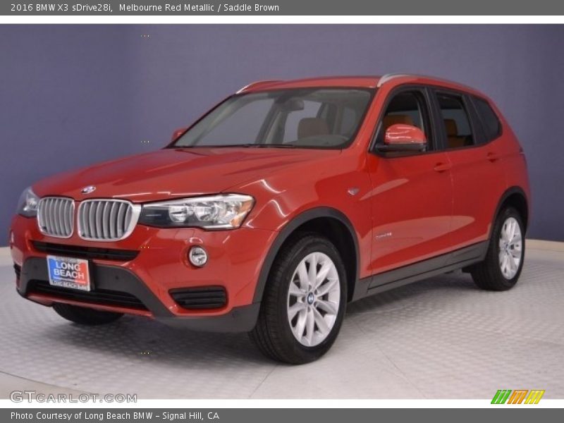 Melbourne Red Metallic / Saddle Brown 2016 BMW X3 sDrive28i