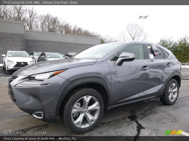 Nebula Gray Pearl / Black 2017 Lexus NX 200t AWD