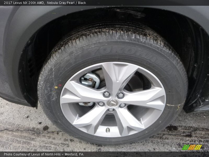Nebula Gray Pearl / Black 2017 Lexus NX 200t AWD