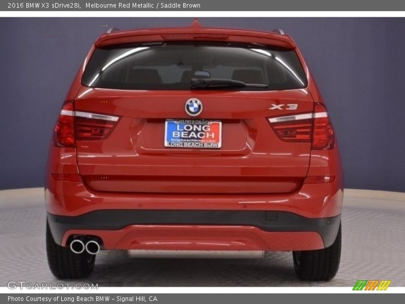 Melbourne Red Metallic / Saddle Brown 2016 BMW X3 sDrive28i