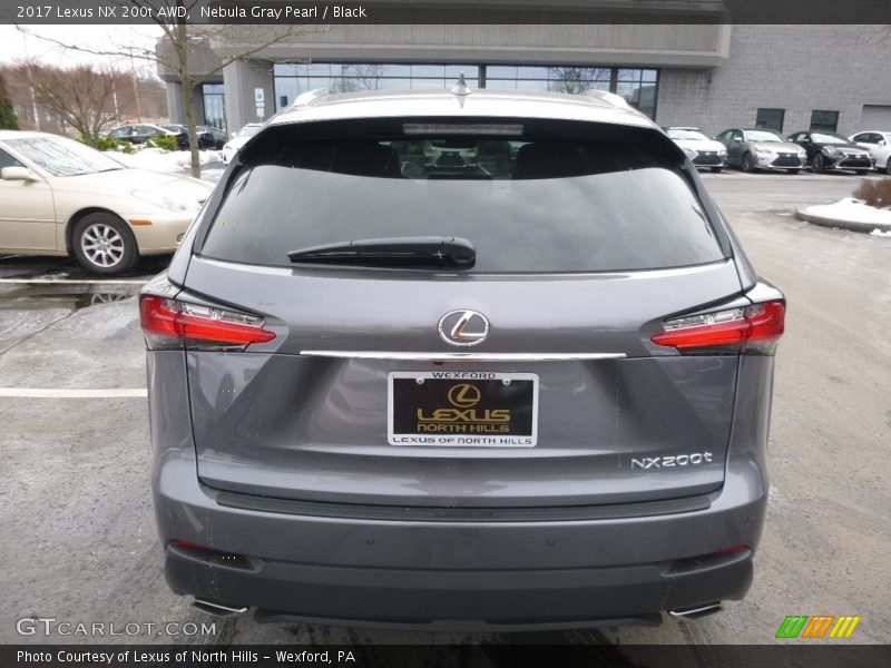 Nebula Gray Pearl / Black 2017 Lexus NX 200t AWD