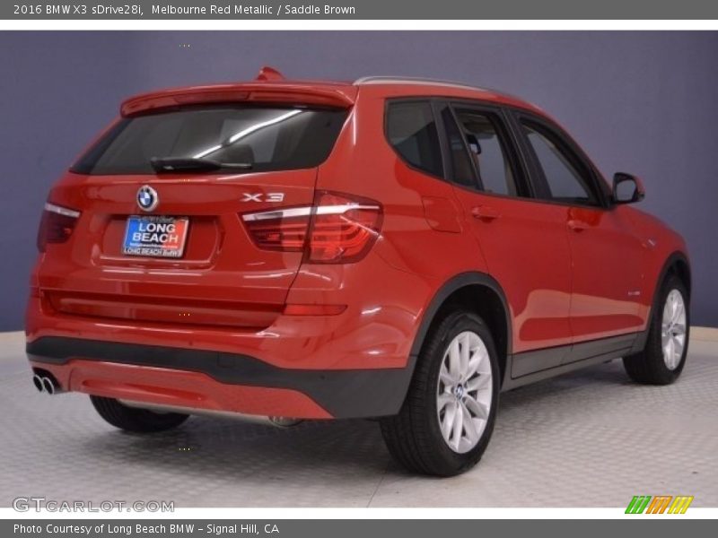 Melbourne Red Metallic / Saddle Brown 2016 BMW X3 sDrive28i
