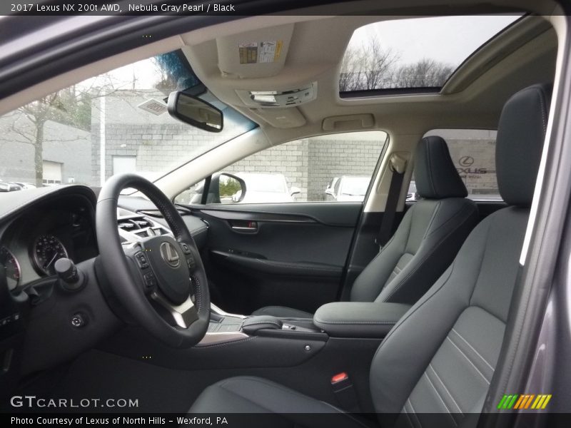Nebula Gray Pearl / Black 2017 Lexus NX 200t AWD