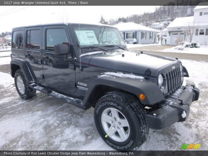 Rhino / Black 2017 Jeep Wrangler Unlimited Sport 4x4