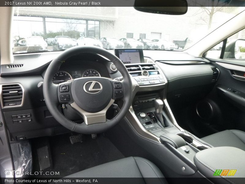 Nebula Gray Pearl / Black 2017 Lexus NX 200t AWD