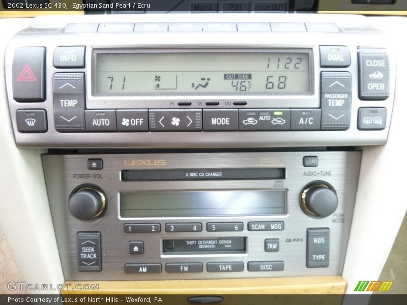 Egyptian Sand Pearl / Ecru 2002 Lexus SC 430