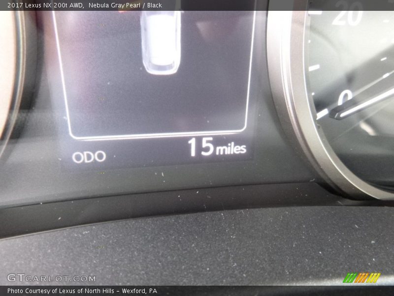 Nebula Gray Pearl / Black 2017 Lexus NX 200t AWD