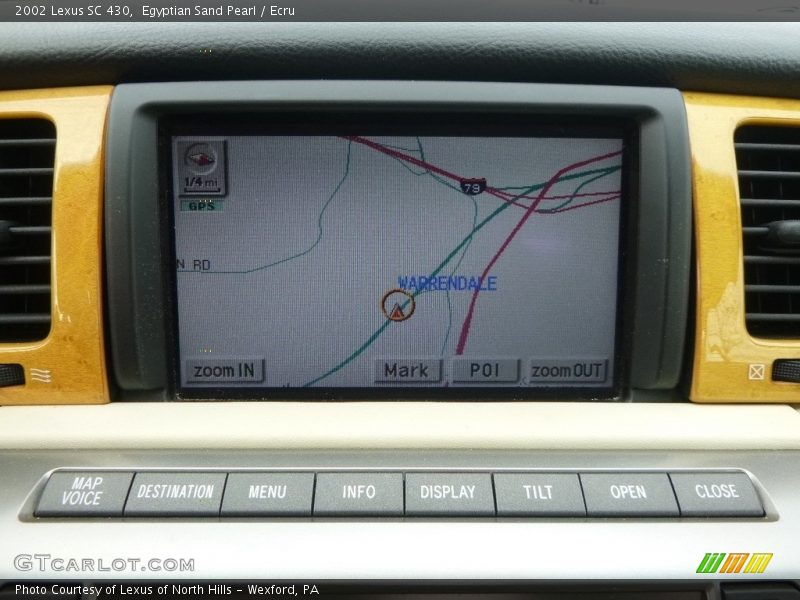 Egyptian Sand Pearl / Ecru 2002 Lexus SC 430