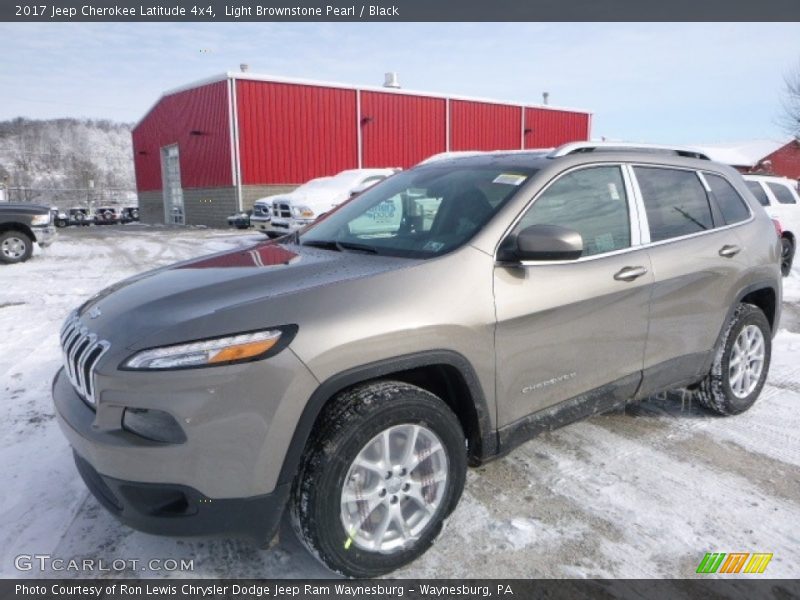 Light Brownstone Pearl / Black 2017 Jeep Cherokee Latitude 4x4