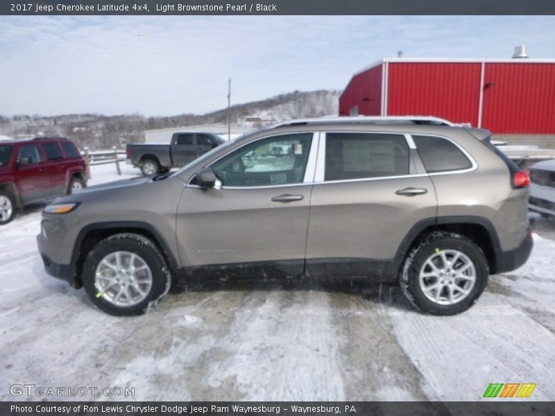 Light Brownstone Pearl / Black 2017 Jeep Cherokee Latitude 4x4