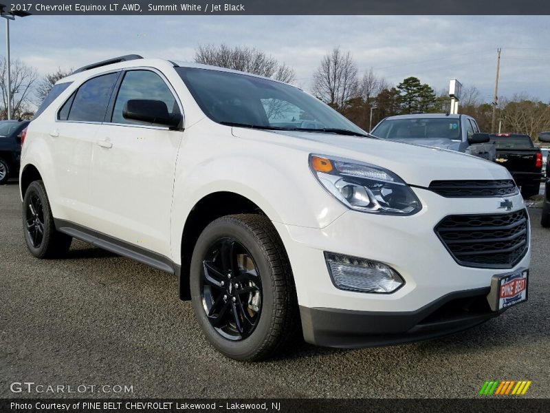 Summit White / Jet Black 2017 Chevrolet Equinox LT AWD