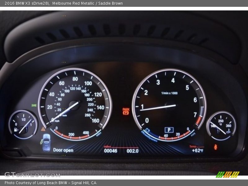 Melbourne Red Metallic / Saddle Brown 2016 BMW X3 sDrive28i