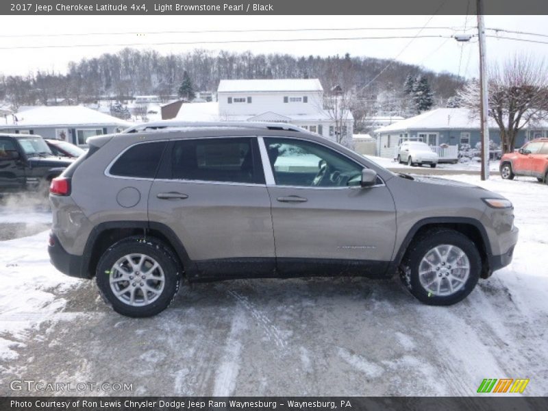 Light Brownstone Pearl / Black 2017 Jeep Cherokee Latitude 4x4