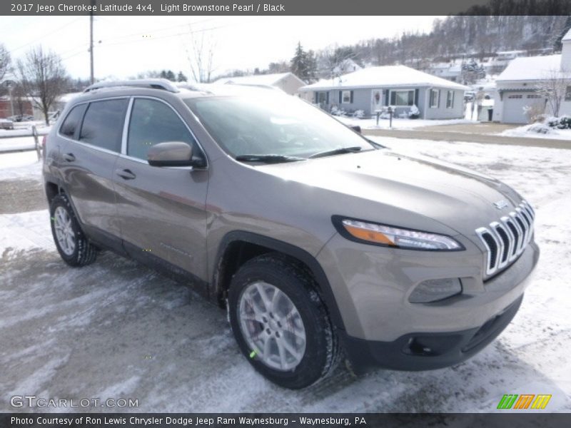 Light Brownstone Pearl / Black 2017 Jeep Cherokee Latitude 4x4